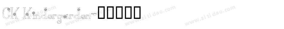 CK Kindergarden字体转换
